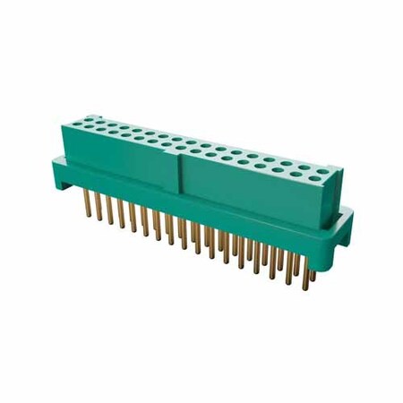 Harwin Board Connector, 34 Contact(S), 2 Row(S), Female, Straight, 0.049 Inch Pitch, Solder Terminal, G125-FV13405L0P